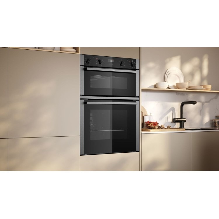 Neff N50 U1ACE2AN3B Built-In Double Oven - Stainless Steel - Image 2