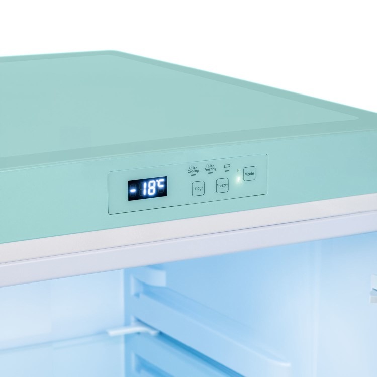 electriQ 153 Litre 60/40 Retro Freestanding Fridge Freezer - Blue Total No Frost - Image 6