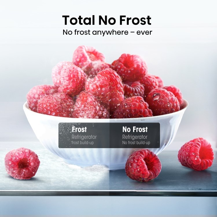 Hisense 304 Litre 60/40 Freestanding Fridge Freezer - Stainless Steel - Image 7