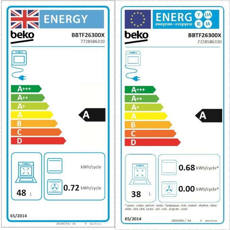 Beko Built Under Electric Double Oven - Stainless Steel - Image 8