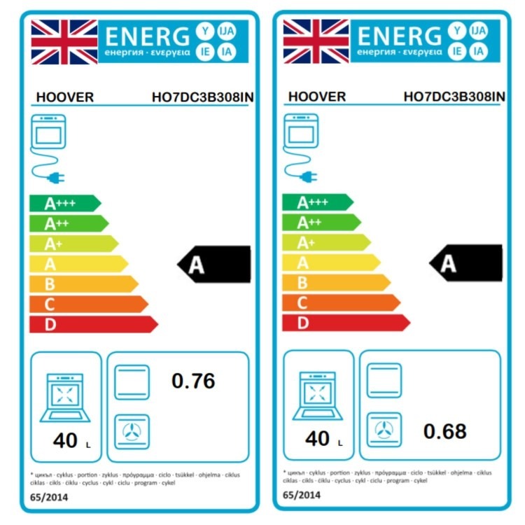 Hoover HO7DC3B308IN Built-In Double Oven - Stainless Steel - Image 7