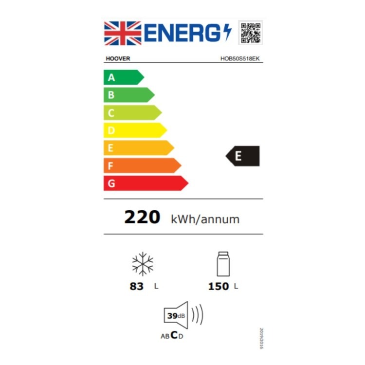 Hoover 233 Litre 50/50 Integrated Fridge Freezer - Image 6