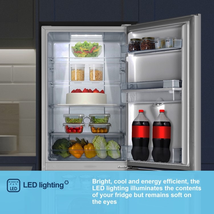 Fridgemaster 256 Litre 50/50 Freestanding Fridge Freezer - White - Image 2