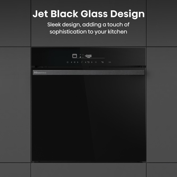 Hisense HO66FAPizzaChef Blackline PizzaChef Electric Single Oven - Black - Image 6