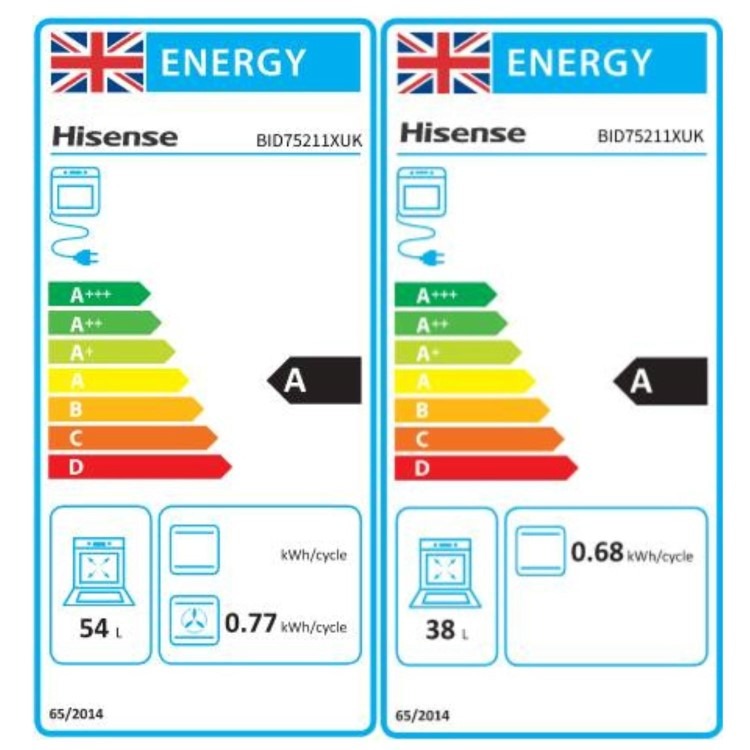 Hisense BID75211XUK Built-Under Electric Double Oven - Stainless Steel - Image 11