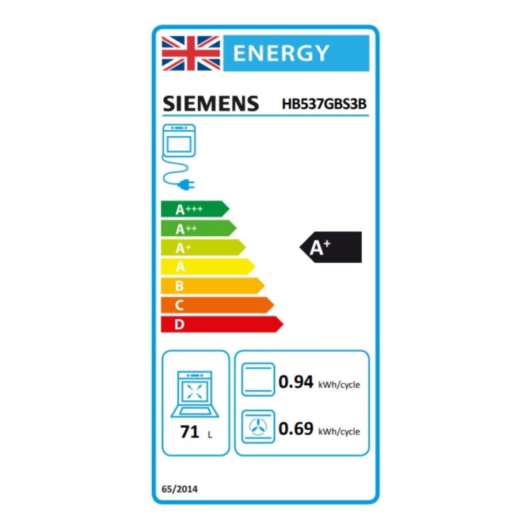 Siemens iQ500 HB537GBS3B Electric Single Oven - Stainless Steel - Image 8