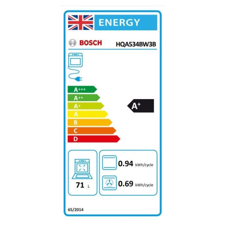 Bosch Series 4 HQA534BW3B Electric Single Oven - White - Image 8