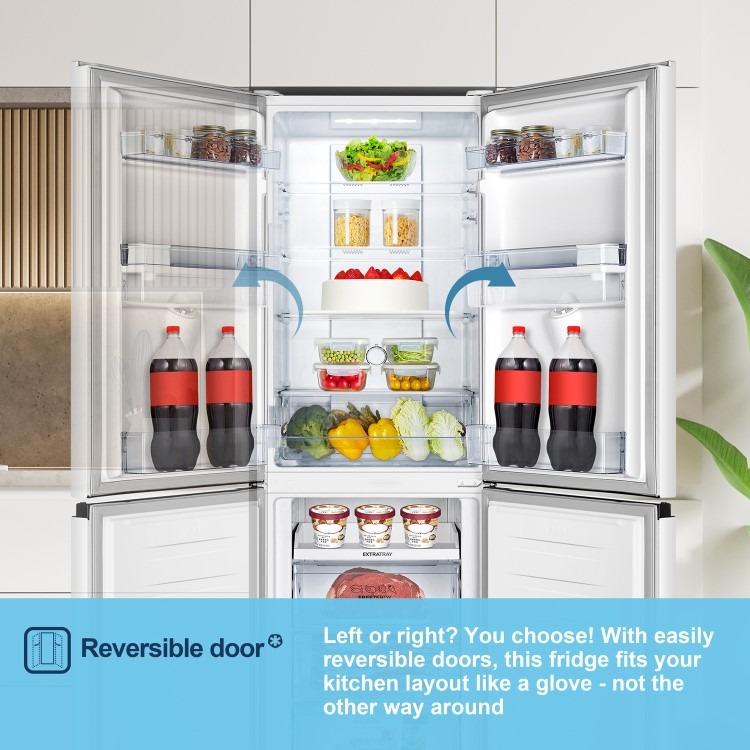 Fridgemaster 256 Litre 50/50 Freestanding Fridge Freezer - White - Image 7