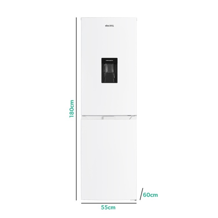 electriQ 245 Litre 50/50 Freestanding Fridge Freezer - White - Image 11