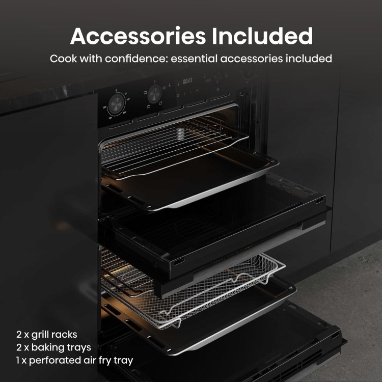 Hisense Hi6 BUD714221ADBG Built-Under Electric Double Oven - Black - Image 13