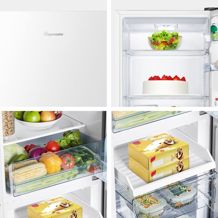 Fridgemaster 252 Litre 50/50 Freestanding Fridge Freezer - White - Image 7