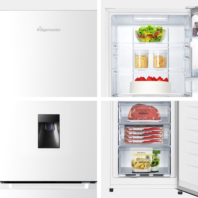 Fridgemaster 256 Litre 50/50 Freestanding Fridge Freezer - White - Image 9