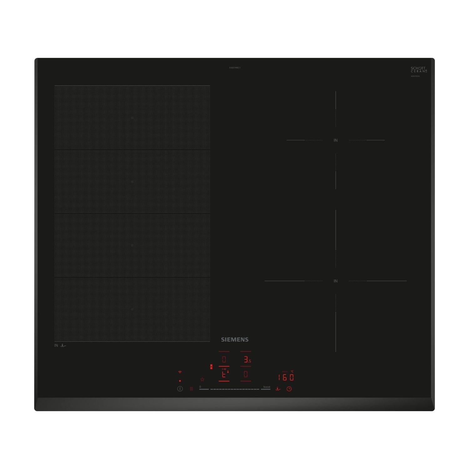 Siemens iQ700 60cm 4 Zone Induction Hob