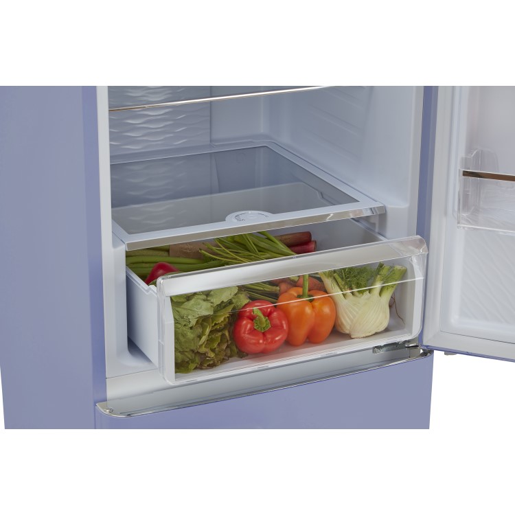 CDA 330 Litre 60/40 Retro Freestanding Fridge Freezer - Florence Sea Holly - Image 8