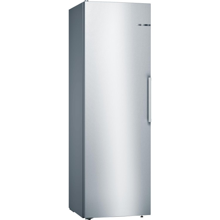 Bosch Series 4 346 Litre Upright Freestanding Fridge - Stainless Steel Look