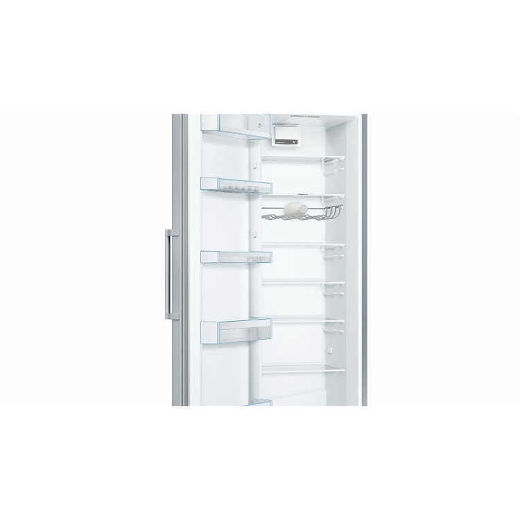 Bosch Series 4 346 Litre Upright Freestanding Fridge - Stainless Steel Look - Image 4