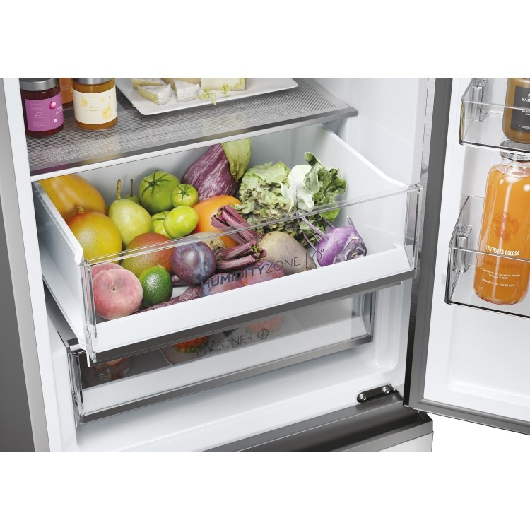 Haier 3D 60 Series 5 357 Litre 60/40 Freestanding Fridge Freezer - Silver - Image 11
