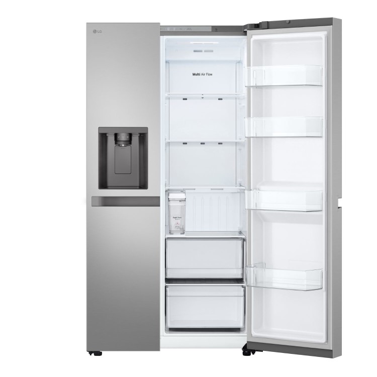 LG NatureFRESH 641 Litre Side-By-Side American Fridge Freezer - Prime Silver - Image 4