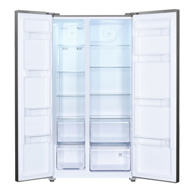 Beko 532 Litre Side by Side American Fridge Freezer - Brushed Steel - Image 3