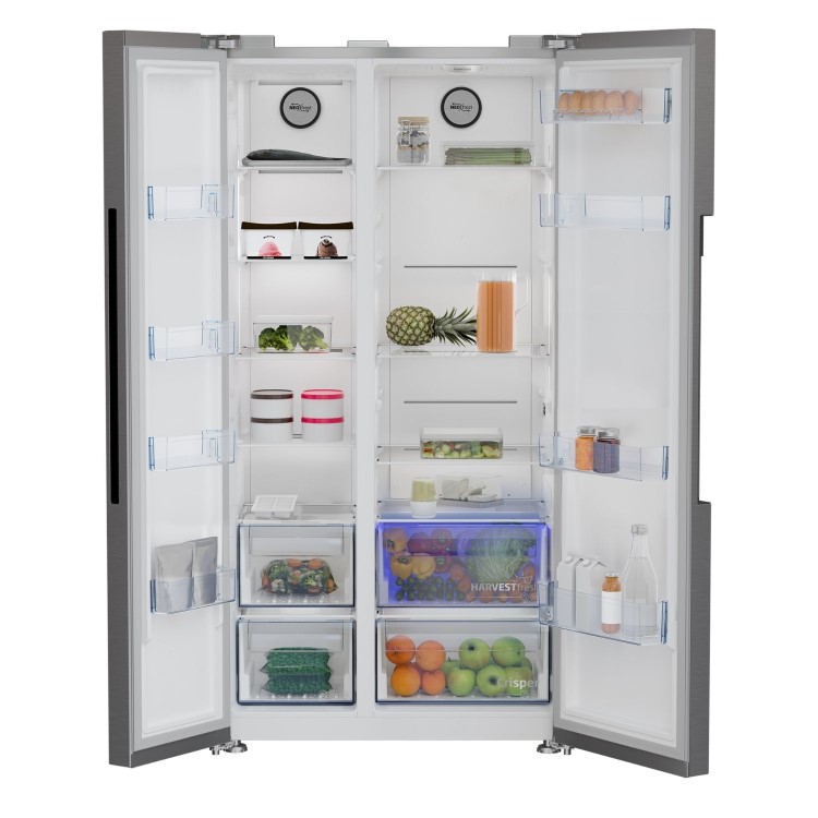 Beko 580 Litre Side by Side American Fridge Freezer with NeoFrost™ - Stainless Steel - Image 5