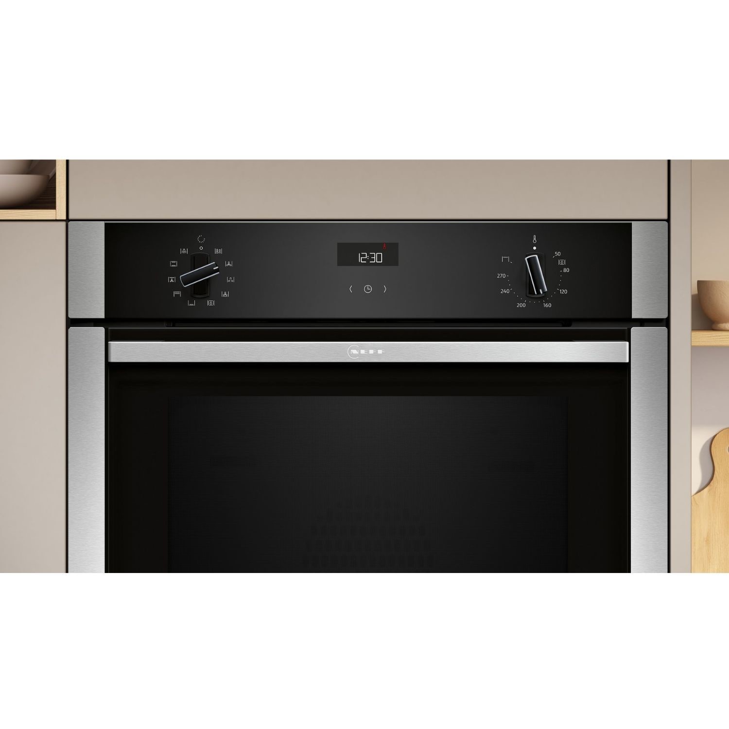 Neff N50 B3ACE4AN3B Slide and Hide Electric Single Oven - Stainless Steel - Image 2