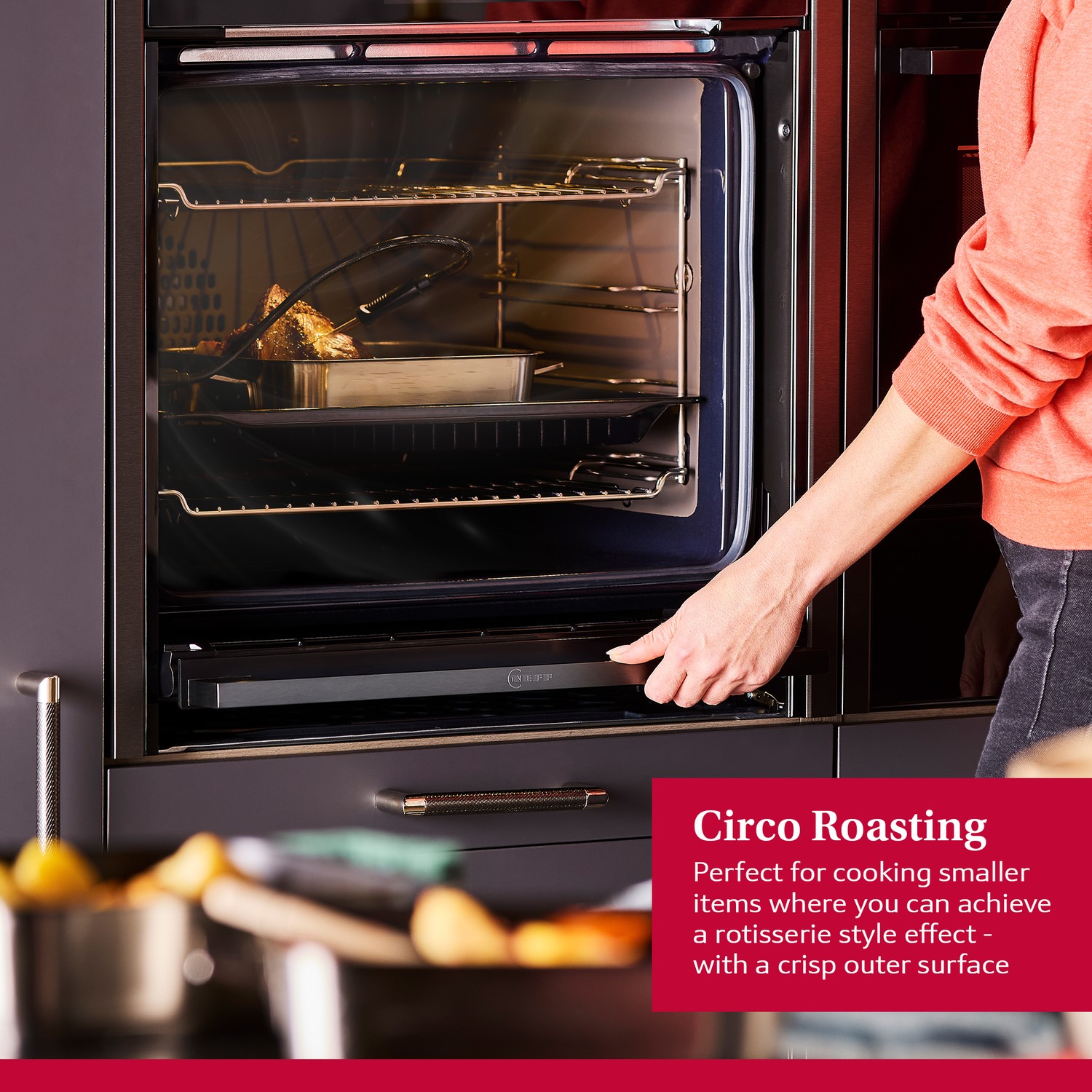 Neff N70 B54CR71G0B Slide and Hide Single Oven - Graphite Grey - Image 12