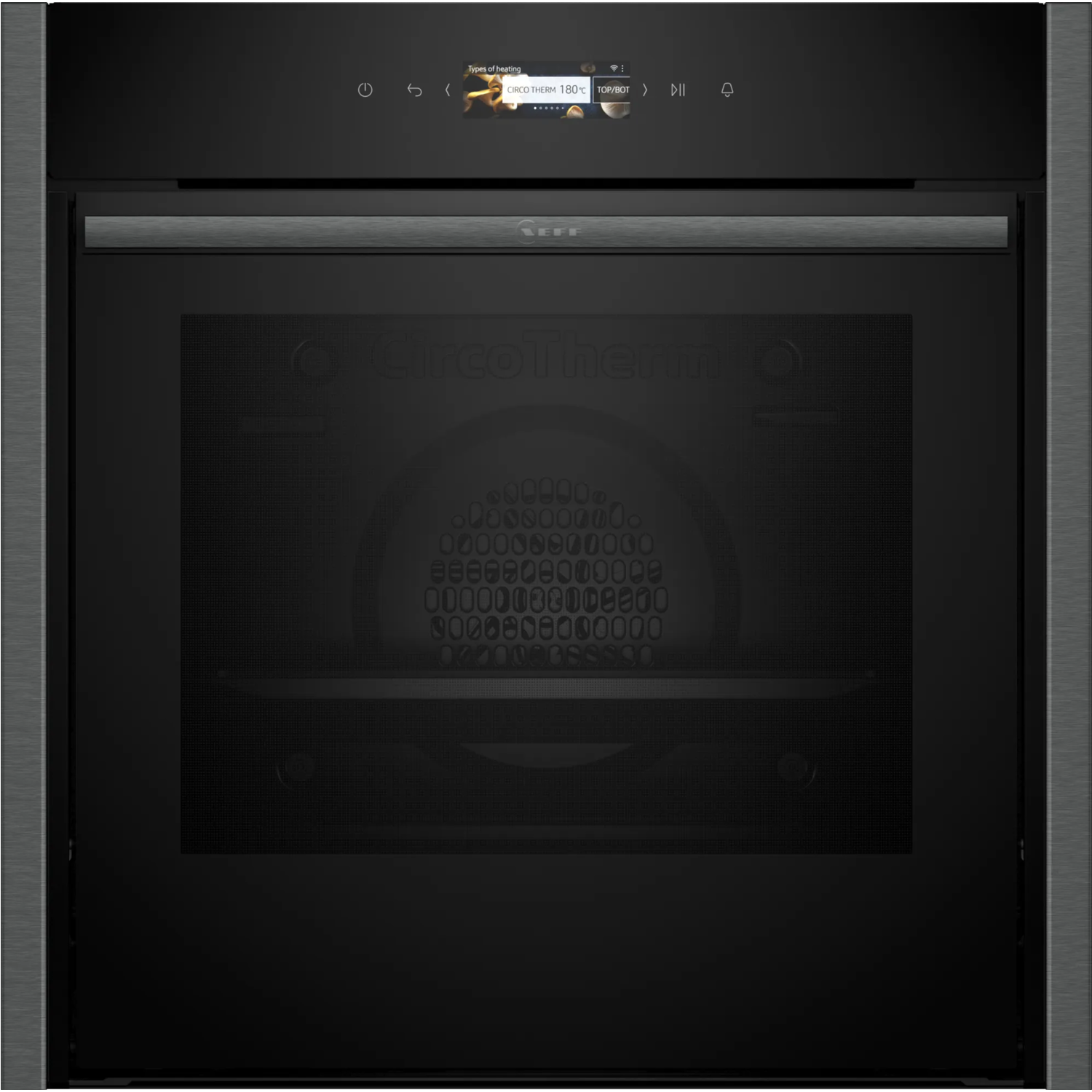 Neff N90 B64CS71G0B Slide and Hide Pyrolytic Self Cleaning Oven - Graphite Grey