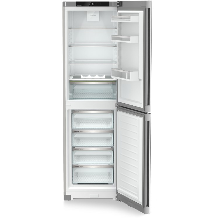 Liebherr 359 Litre 50/50 Freestanding Fridge Freezer With DuoCooling - Silver - Image 3