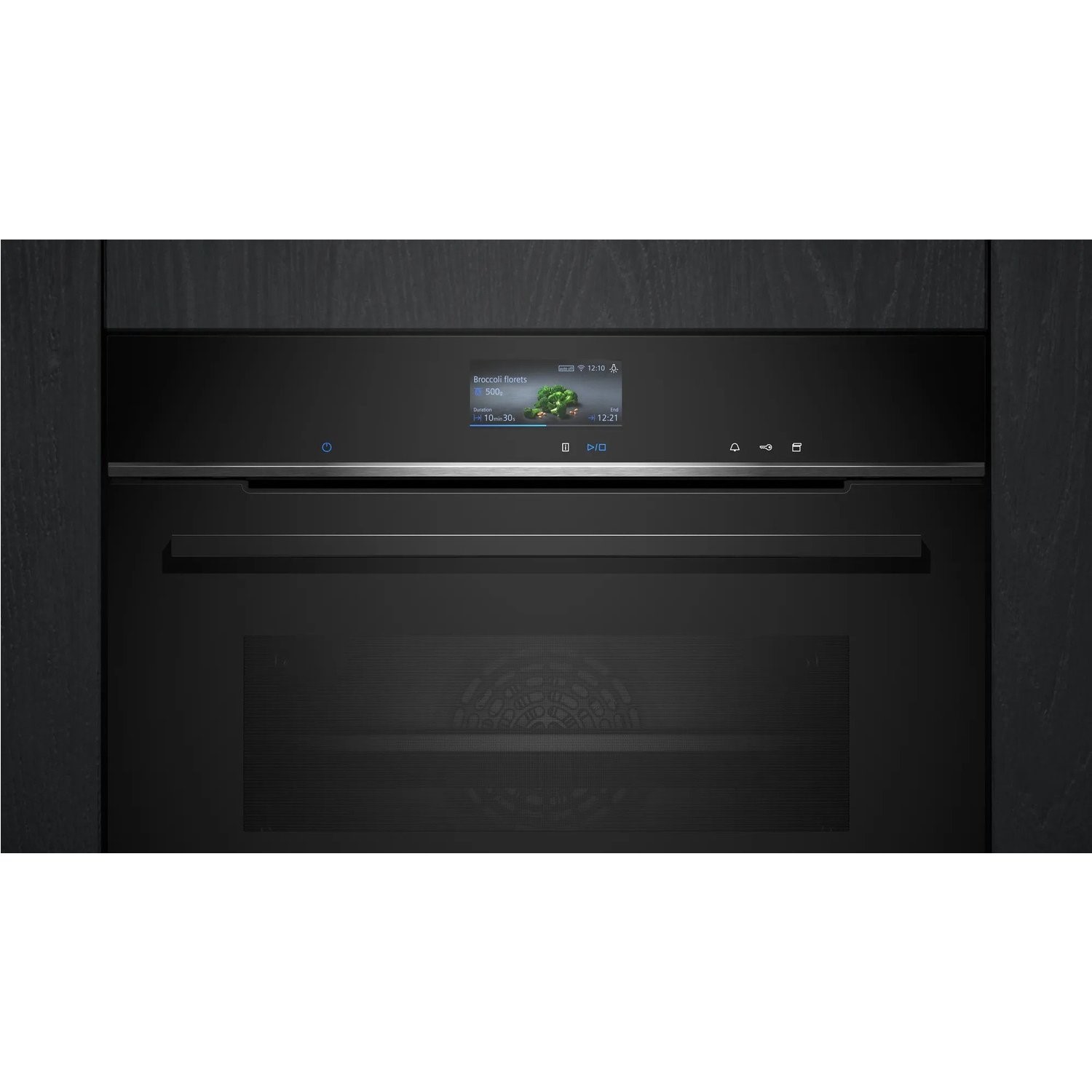 Siemens iQ700 Built-In Combination Microwave Oven - Black - Image 2