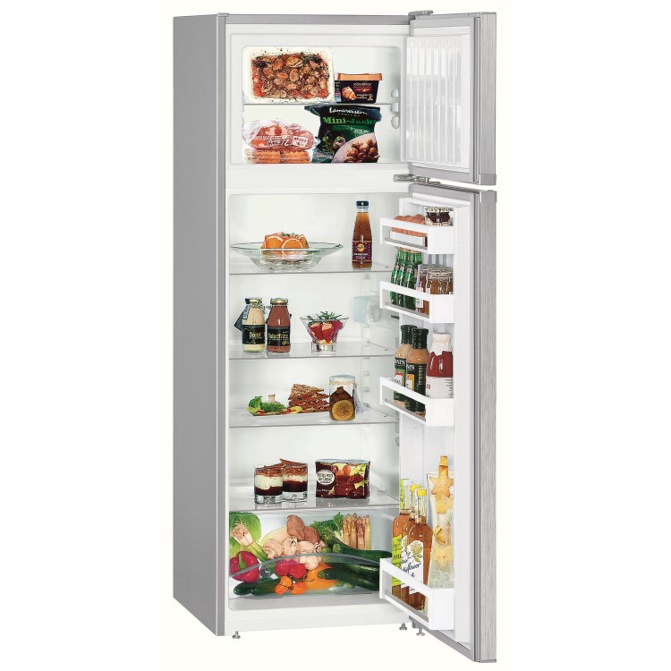 Liebherr 271 Litre 80/20 Freestanding Fridge Freezer - Silver - Image 3