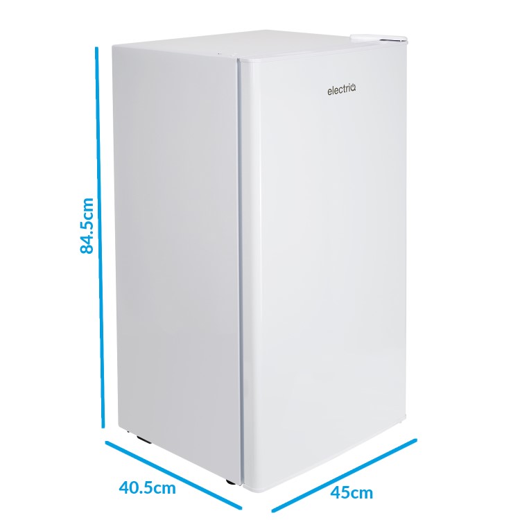 electriQ 62 Litre Freestanding Under Counter Fridge with Ice Box - White - Image 4