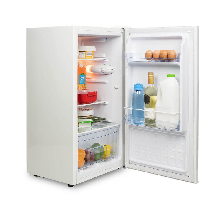 electriQ 61 Litre Freestanding Under Counter Larder Fridge - White - Image 3