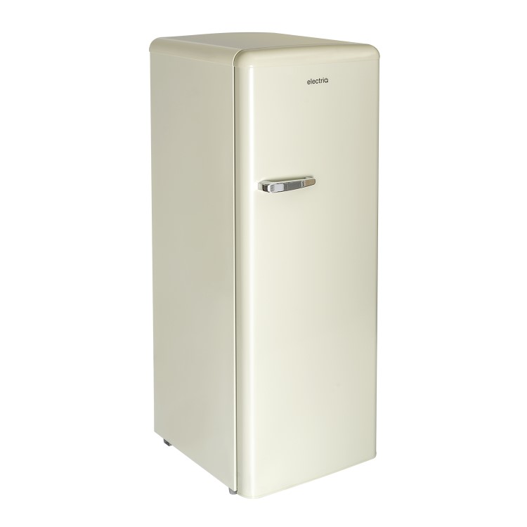 electriQ Retro 194 Litre Freestanding Fridge with Ice Box - Cream - Image 9
