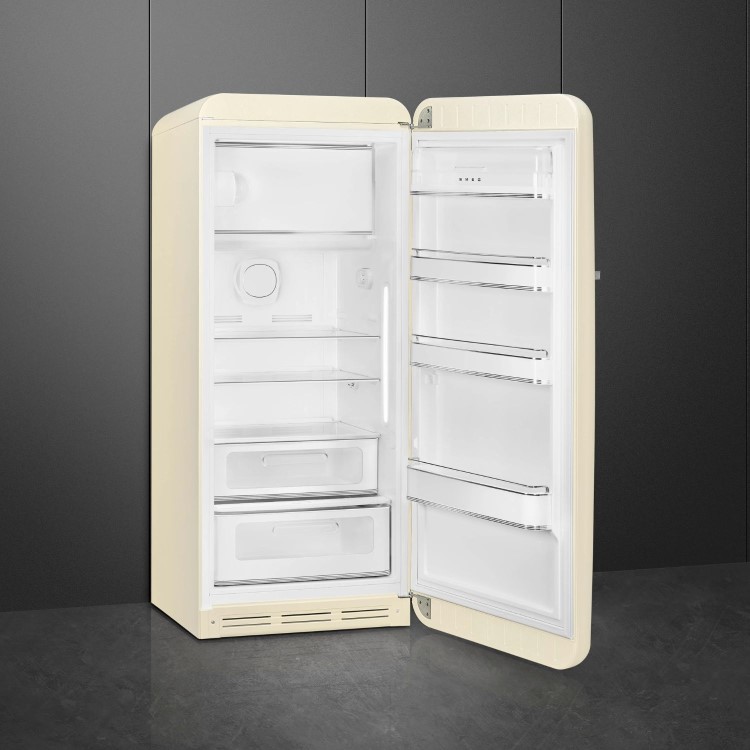 Smeg 244 Litre Fifties Style Right Hand Hinge Freestanding Fridge With Ice Box – Cream - Image 5