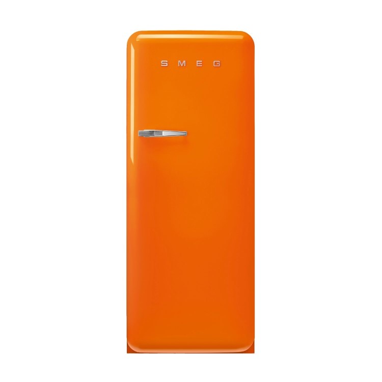 Smeg 244 Litre Fifties Style Right Hand Hinge Freestanding Fridge With Ice Box – Orange