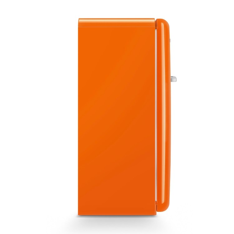 Smeg 244 Litre Fifties Style Right Hand Hinge Freestanding Fridge With Ice Box – Orange - Image 3