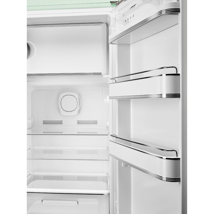 Smeg 244 Litre Fifties Style Right Hand Hinge Freestanding Fridge With Ice Box – Pastel Green - Image 7