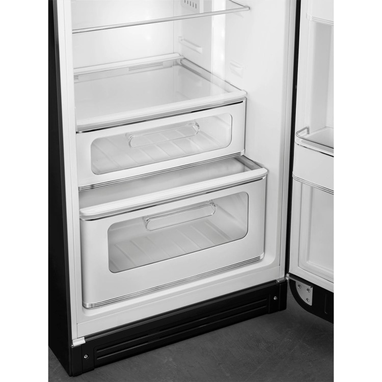 Smeg 294 Litre Fifties Style Right Hand Hinge 70/30 Fridge Freezer - Black - Image 6