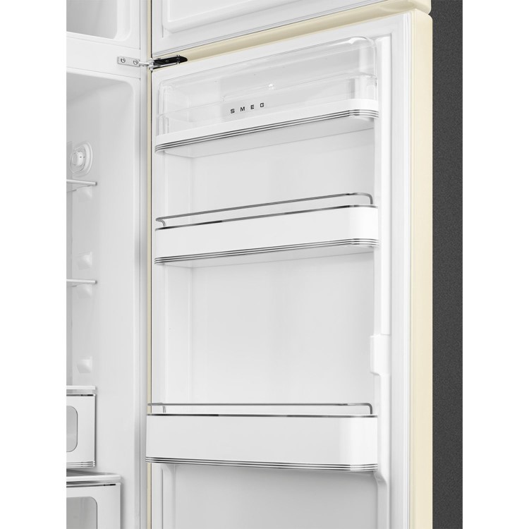 Smeg 294 Litre Fifties Style Right Hand Hinge 70/30 Fridge Freezer - Cream - Image 5