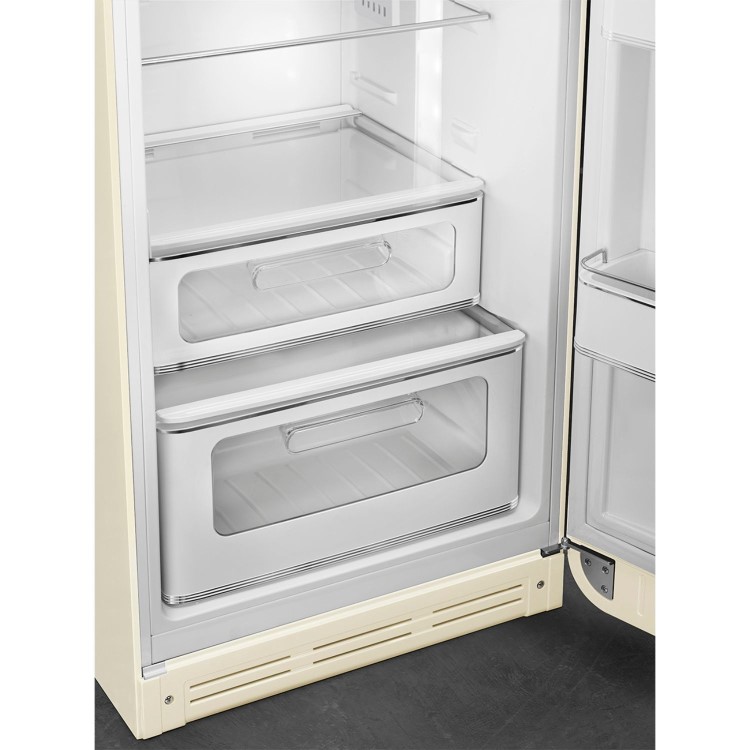 Smeg 294 Litre Fifties Style Right Hand Hinge 70/30 Fridge Freezer - Cream - Image 7