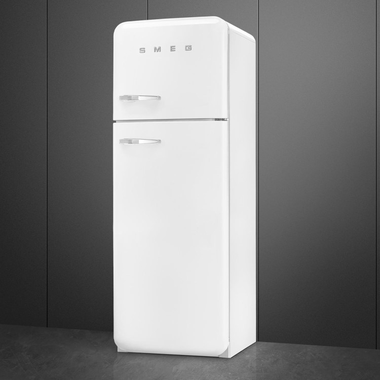 Smeg 294 Litre Fifties Style Right Hand Hinge 70/30 Fridge Freezer - White - Image 2