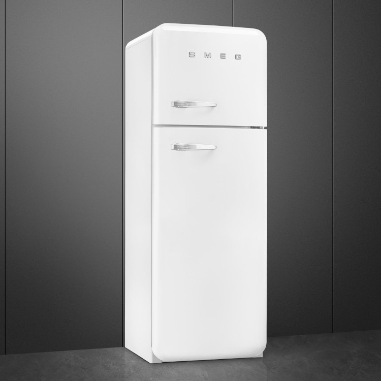 Smeg 294 Litre Fifties Style Right Hand Hinge 70/30 Fridge Freezer - White - Image 3