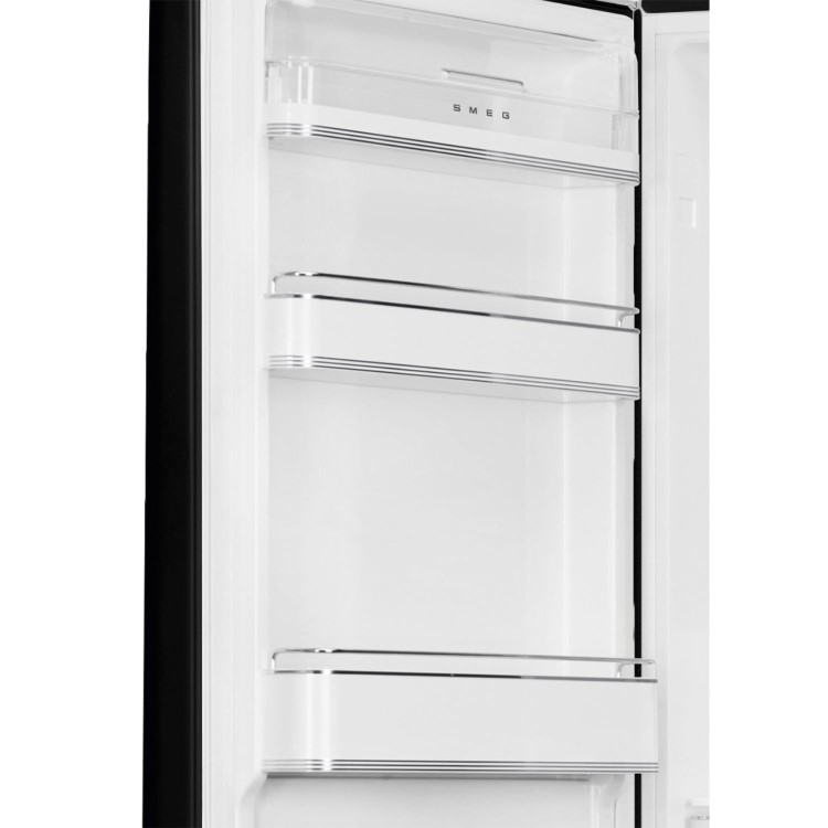 Smeg 331 Litre Fifties Style Left Hand Hinge 70/30 Fridge Freezer - Black - Image 4