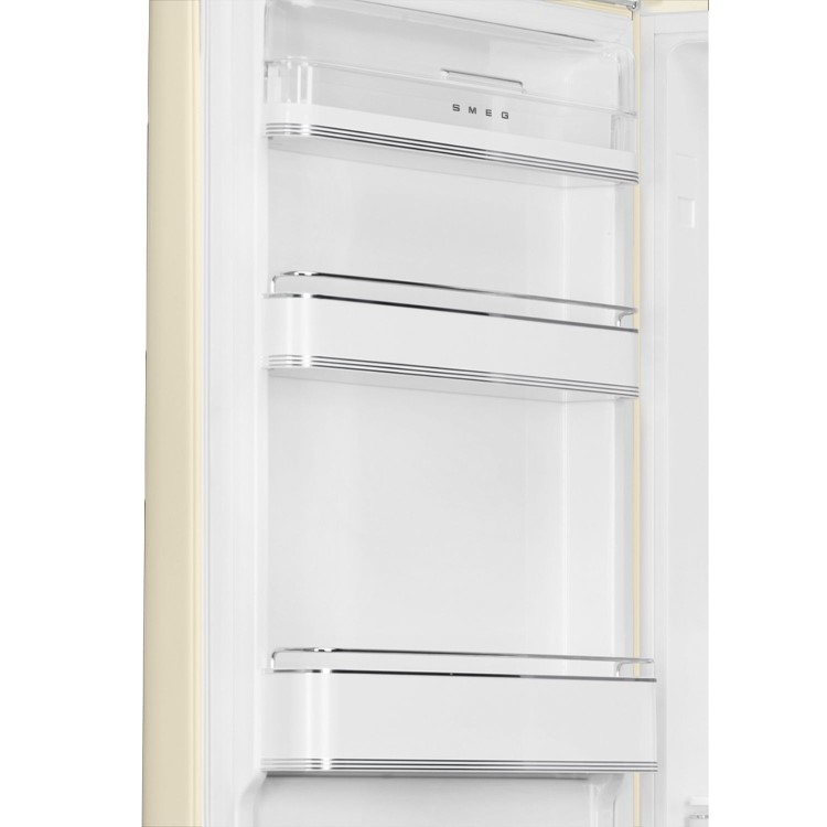 Smeg 331 Litre Fifties Style Left Hand Hinge 70/30 Fridge Freezer - Cream - Image 4