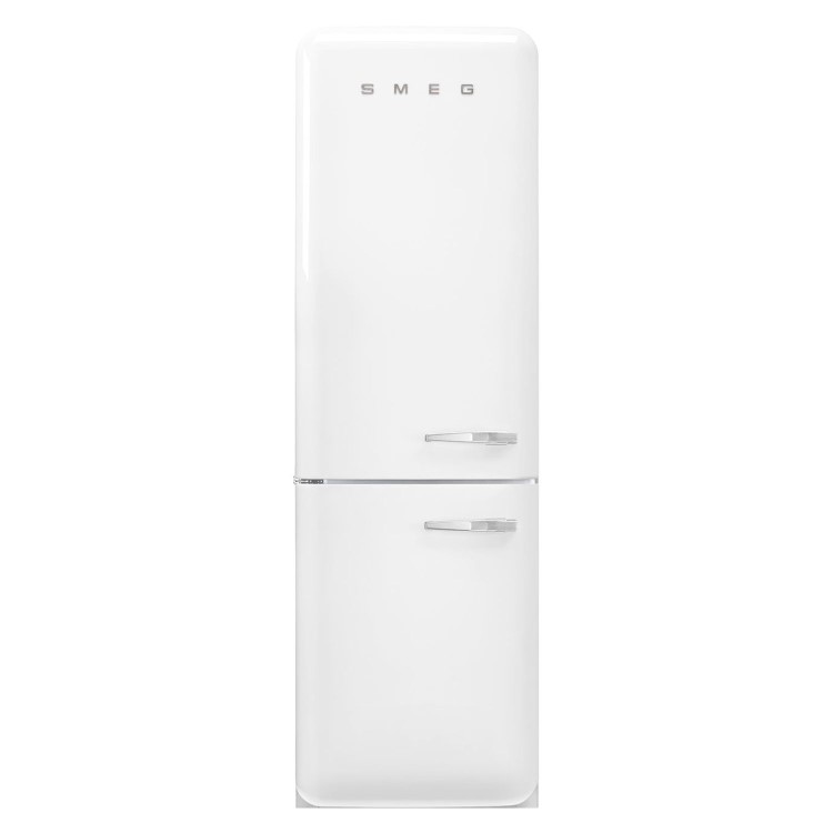 Smeg 331 Litre Fifties Style Left Hand Hinge 70/30 Fridge Freezer - White