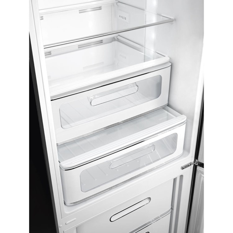 Smeg 331 Litre Fifties Style Right Hand Hinge 70/30 Fridge Freezer - Black - Image 5