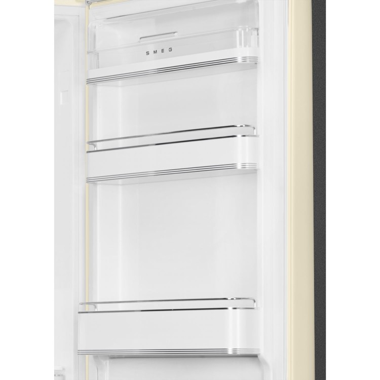 Smeg 331 Litre Fifties Style Right Hand Hinge 70/30 Fridge Freezer - Cream - Image 4