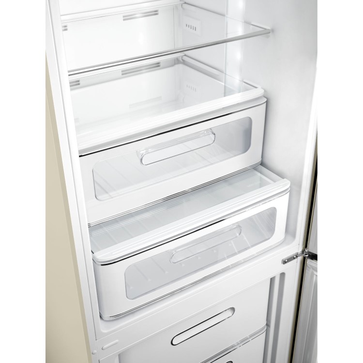 Smeg 331 Litre Fifties Style Right Hand Hinge 70/30 Fridge Freezer - Cream - Image 5