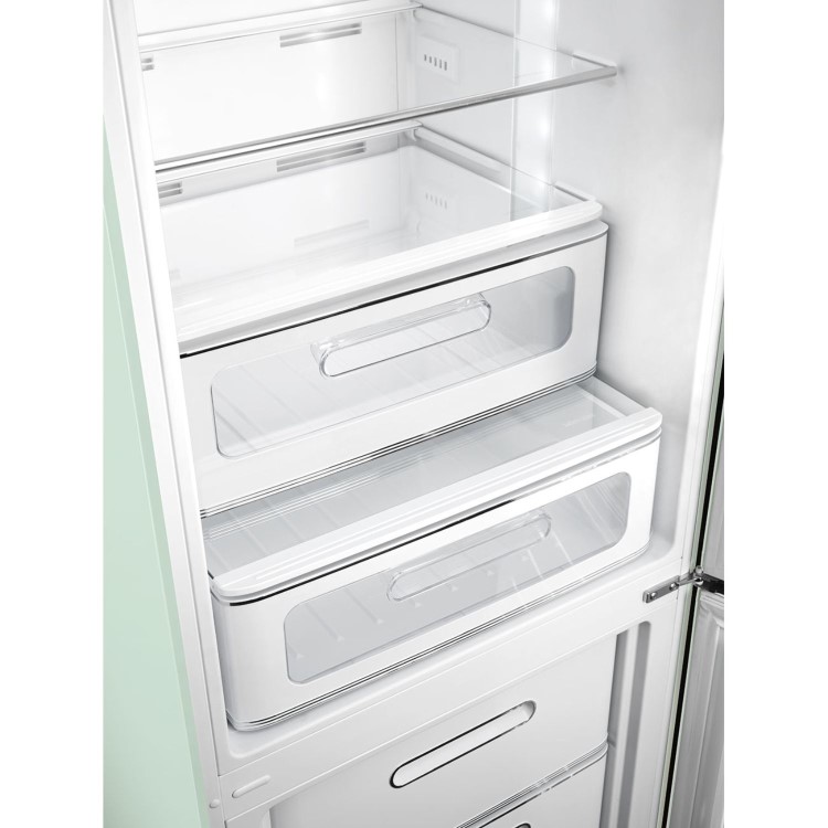 Smeg 331 Litre Fifties Style Right Hand Hinge 70/30 Fridge Freezer - Pastel Green - Image 6