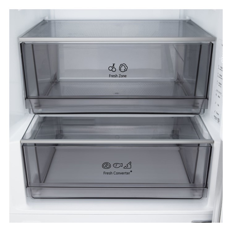 LG NatureFRESH 375 Litre 60/40 Fridge Freezer - Silver - Image 7